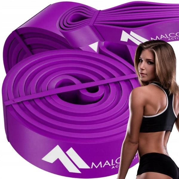 PURPLE EXERCISE RUBBER POWER BAND STRONG RESISTANCE BAND FITNESS 17-26KG