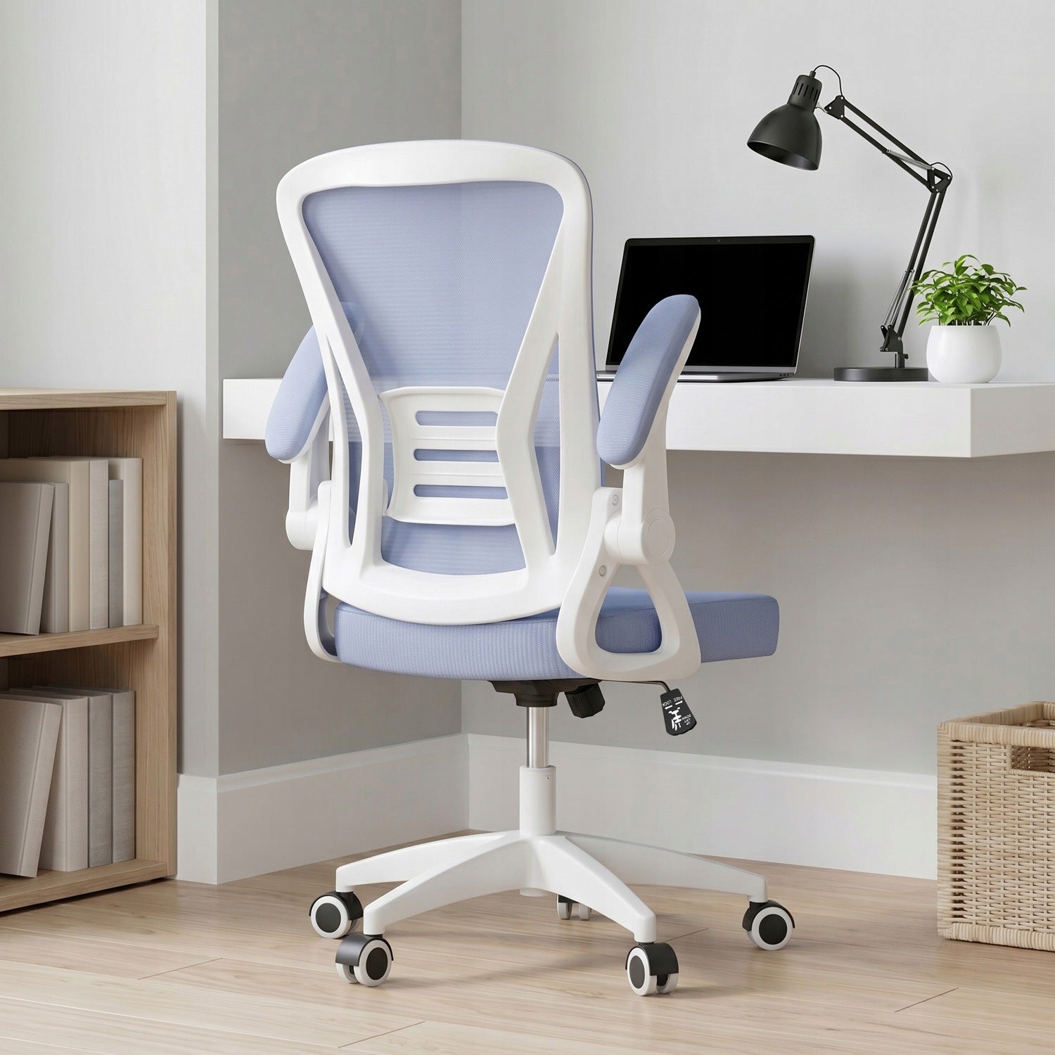 PURPLE MESH SWIVEL OFFICE CHAIR, ADJUSTABLE HEIGHT AND ARMRESTS Manufacturer code X24F00K230