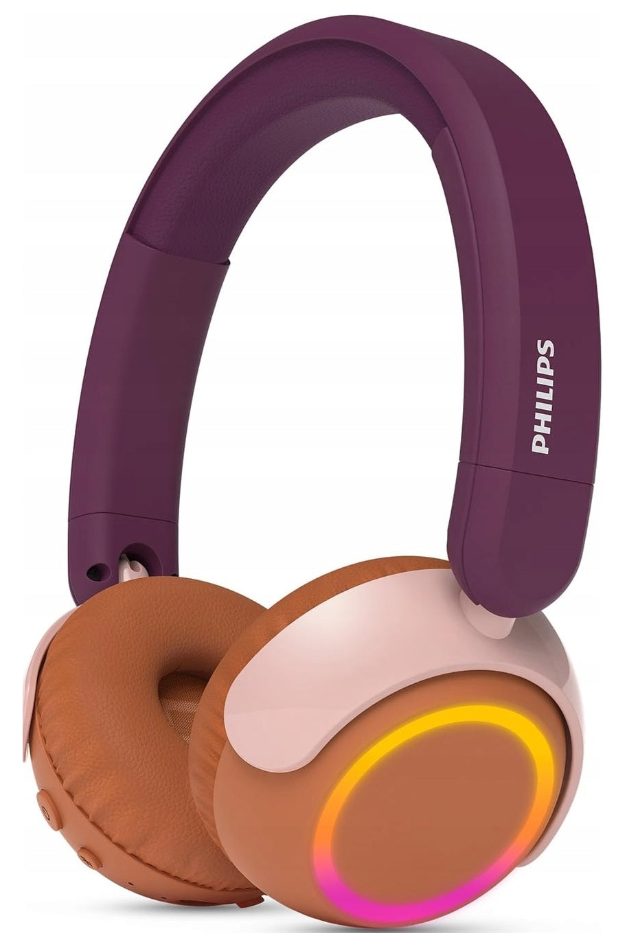 PURPLE Wireless On-Ear Headphones Philips LED Lighting TAK4200MP Packaging status original