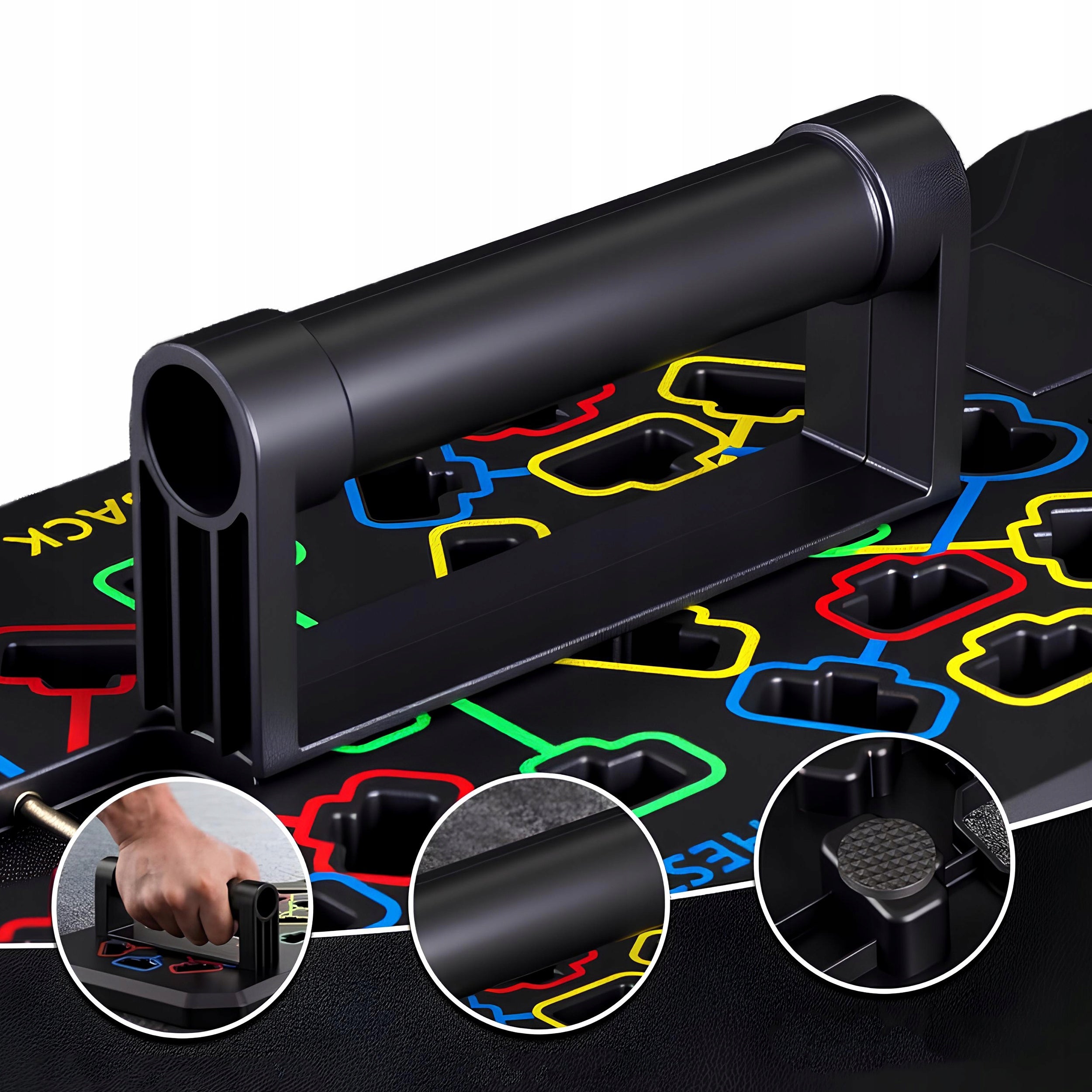 PUSH-UP BOARD + EXERCISE HANDLES PUSH-UP BOARD CAGES UP TO 200kg Brand Renew Force