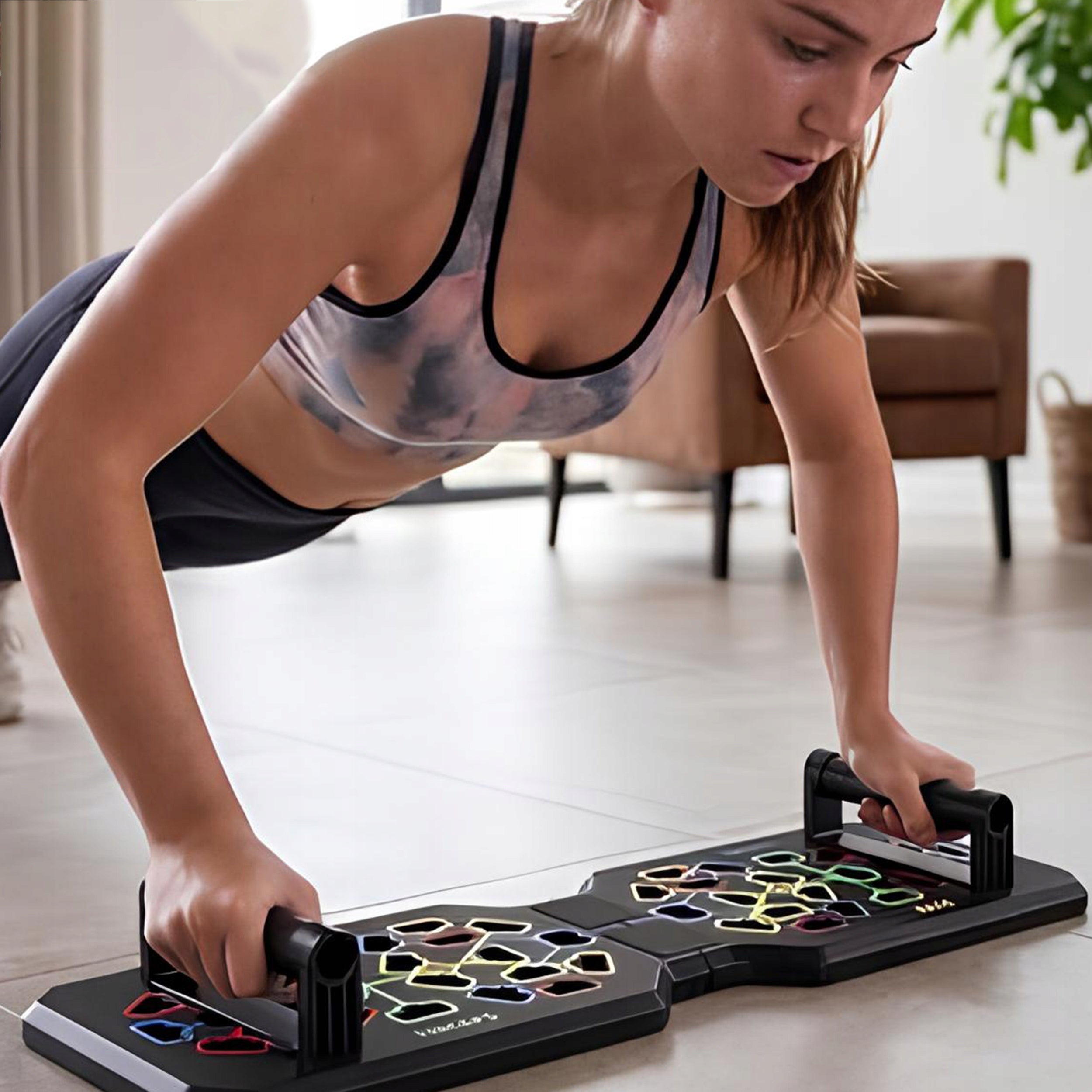 PUSH-UP BOARD + EXERCISE HANDLES PUSH-UP BOARD CAGES UP TO 200kg Model PB-5000