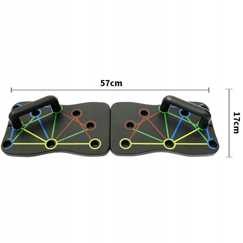 PUSH-UP BOARD MULTIFUNCTIONAL Exercise Handles NON-SLIP PUSH UP Additional features non-slip base foldable