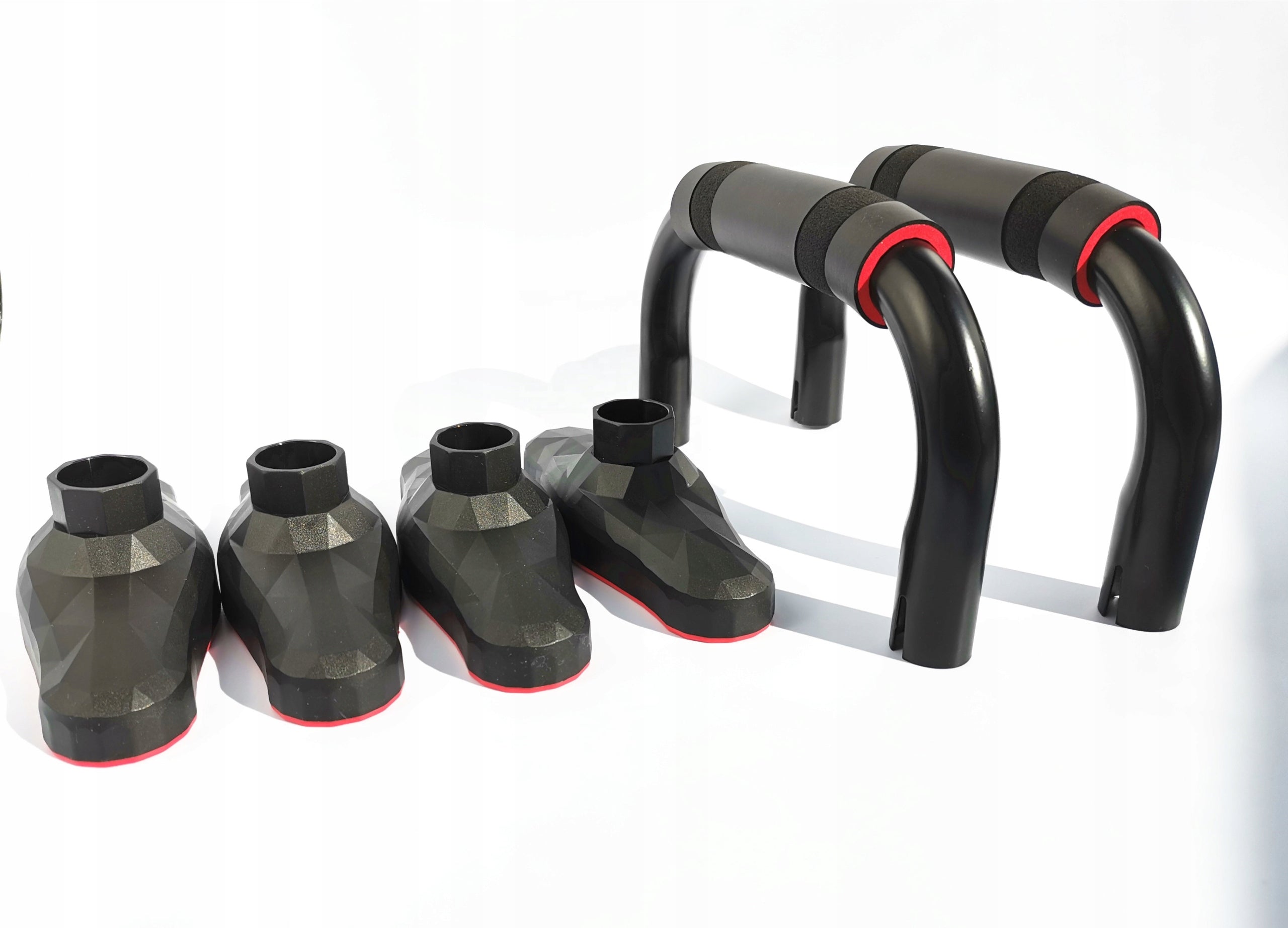 PUSH-UP HANDLES EXERCISE SUPPORTS STEEL SOLID 200KG METEORA Additional features non-slip base foldable
