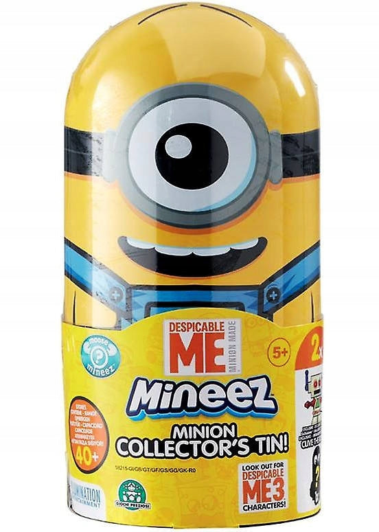 Metallbox für Sammelfiguren mit 2 Figuren, Minions 