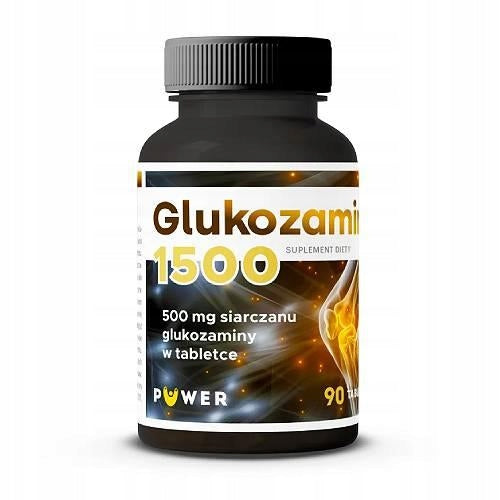 PUWER Glucosamine 1500, joints and bones, vitamin C, 90 tablets