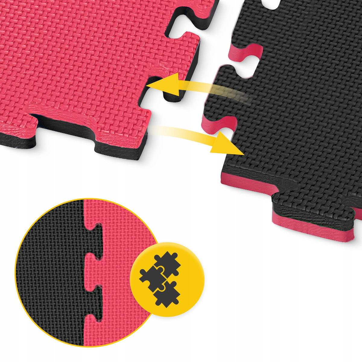 PUZZLE MAT FOR GYM EQUIPMENT FOAM NON-SLIP PROTECTIVE 2 CM Packaging status original
