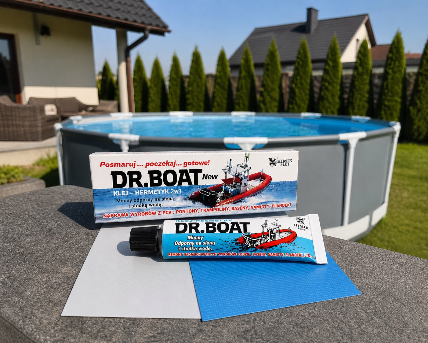 PVC Adhesive Repair Kit Liquid Years +6 Patches+SUP PONTOON Board Mesh Manufacturer code 025