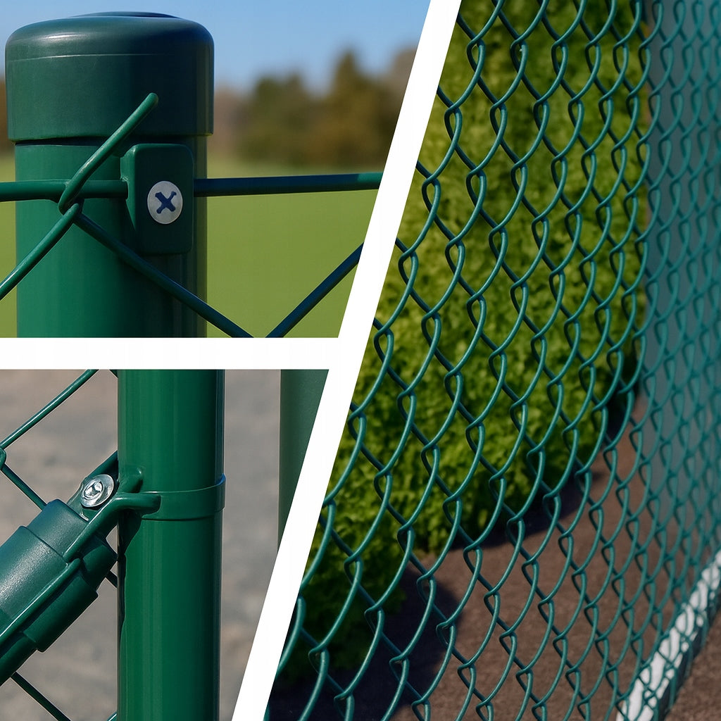PVC COATED HORTICULTURAL TENSION WIRE FOR MESH 2,8 - 2,0MM 100M GREEN Diameter 2.8 mm