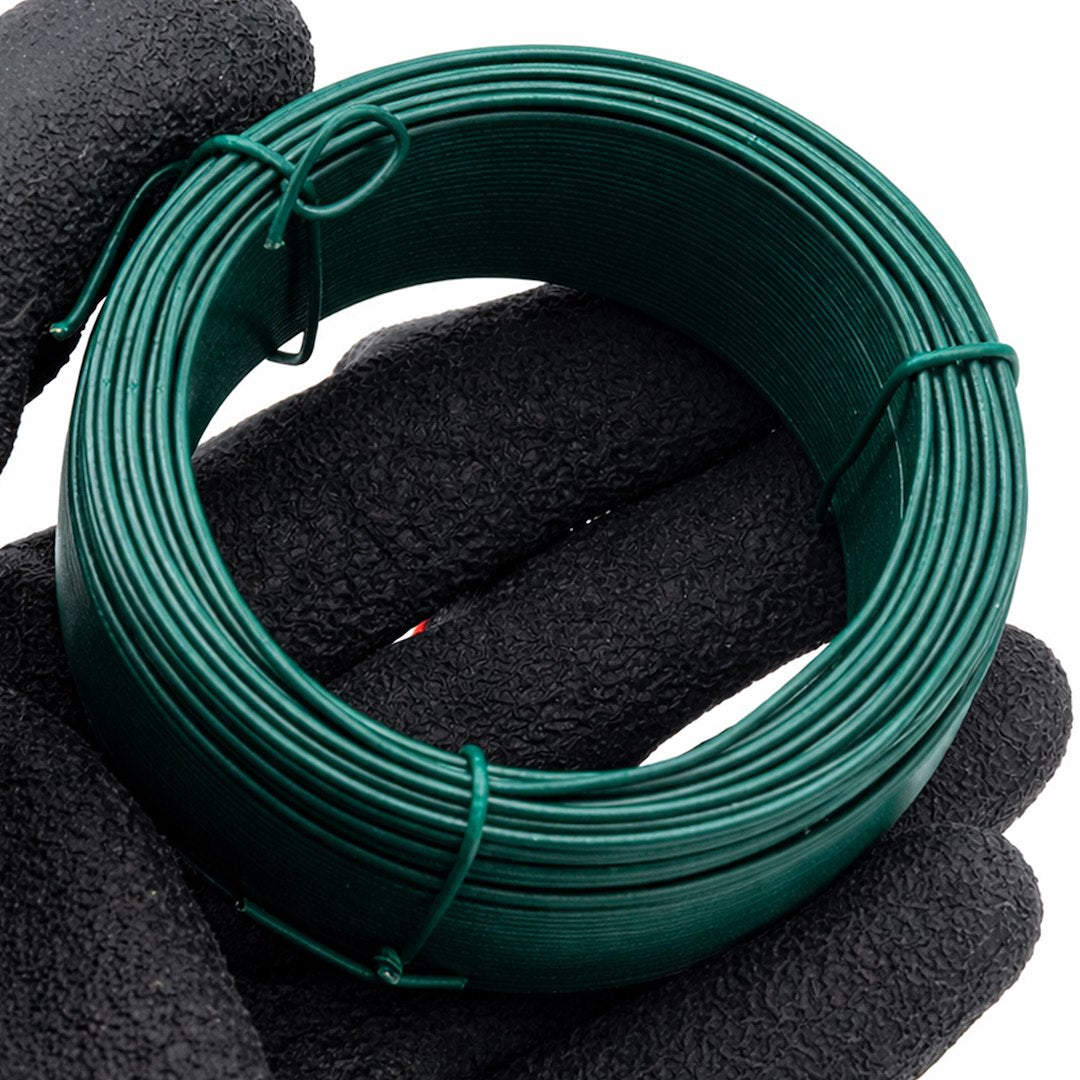 PVC Garden Wire 1,25 mm x 50 m Green for Binding Tiling Brand Chle-Mar