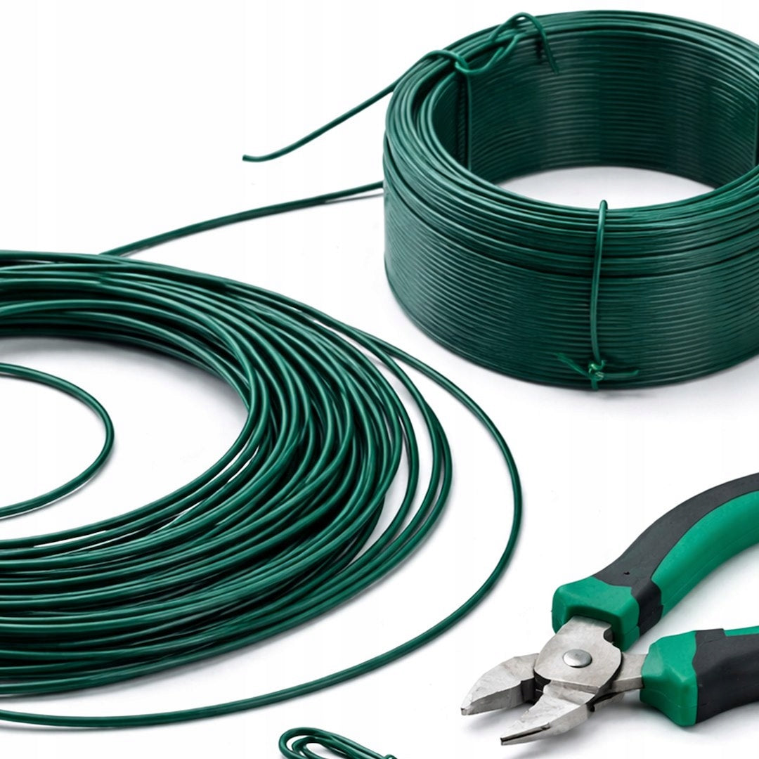 PVC Garden Wire 1,25 mm x 50 m Green for Binding Tiling Packaging status original