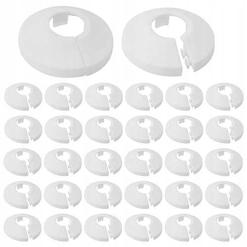PVC HEATING PIPE ROSETTE WHITE PIPE COVER 30PCS DIAMETER 47MM steel