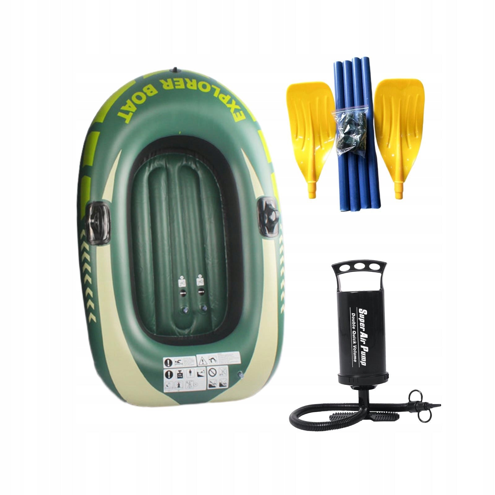 PVC Inflatable Dinghy Boat Foldable Kayak Raft Lake 1 person with paddle Brand no brand