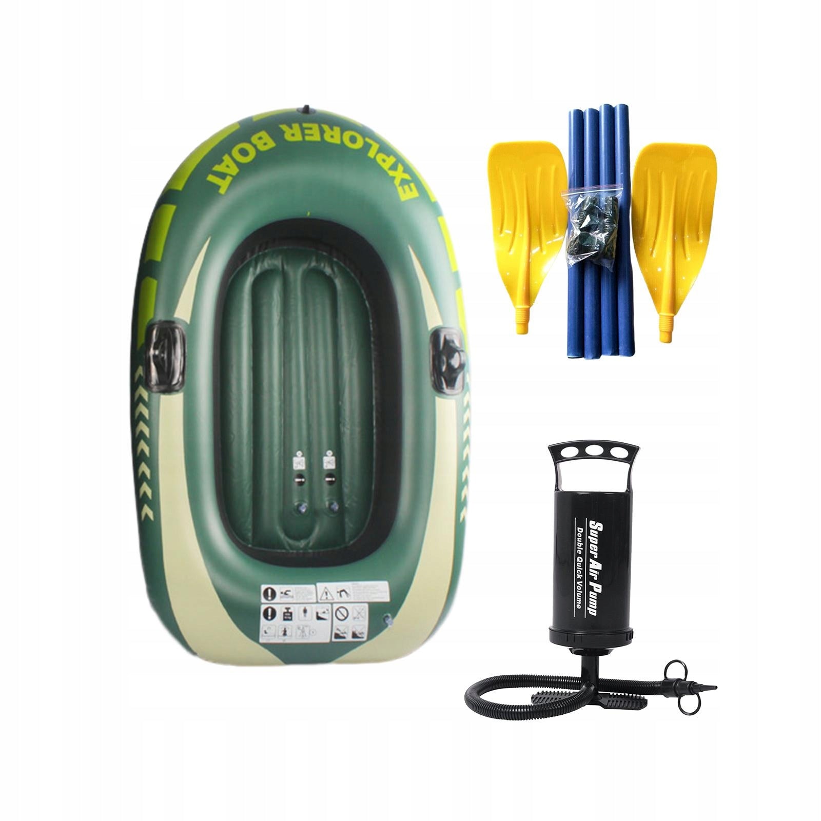 PVC Inflatable Dinghy Boat Foldable Kayak Raft Lake 1 person with paddle Packaging status original