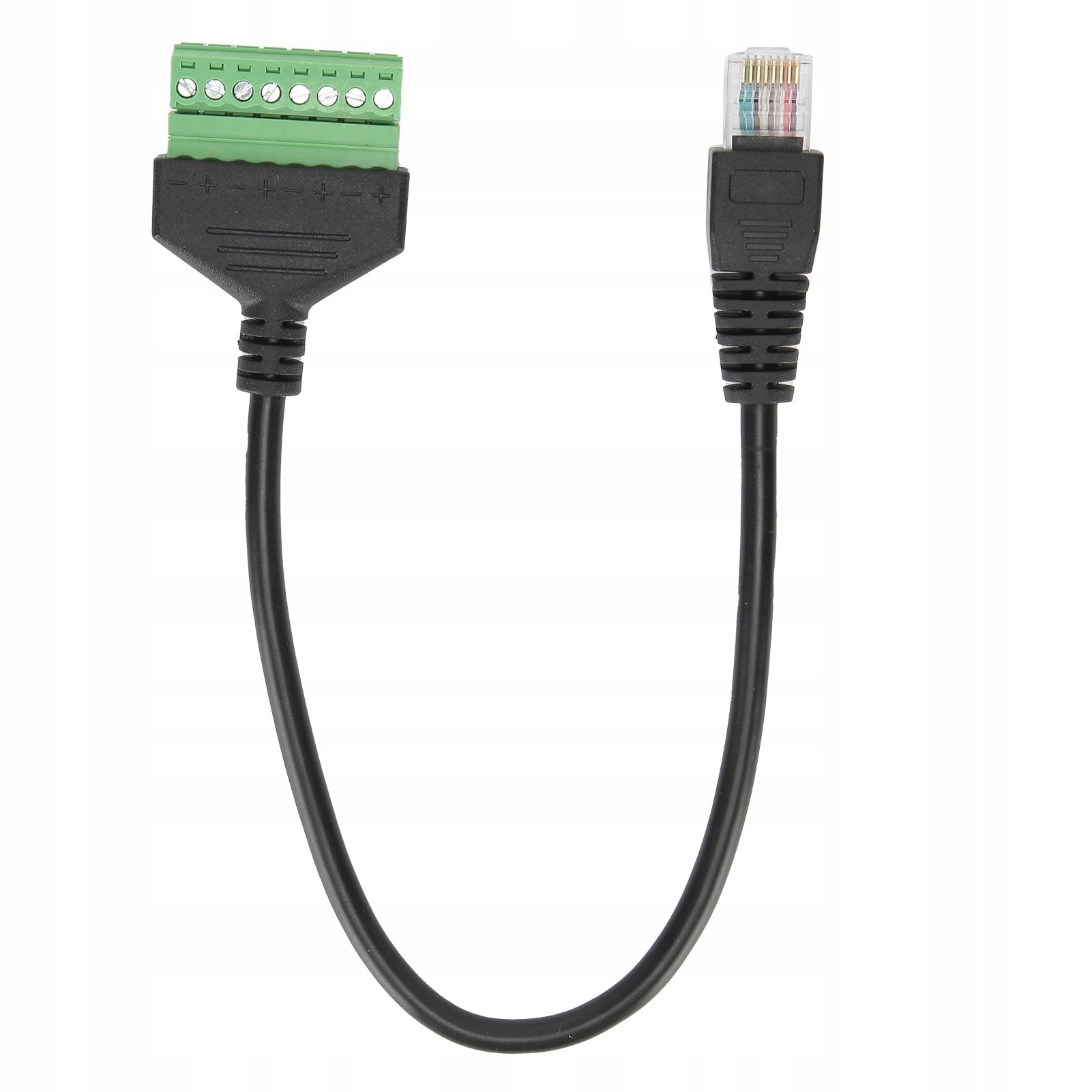 PVC RJ45 Male Plug For Green Without Terminal Warming Short BS