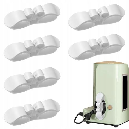 PVC SELF ADHESIVE CABLE ORGANIZER DEVICE HOLDER 6 PIECES metal