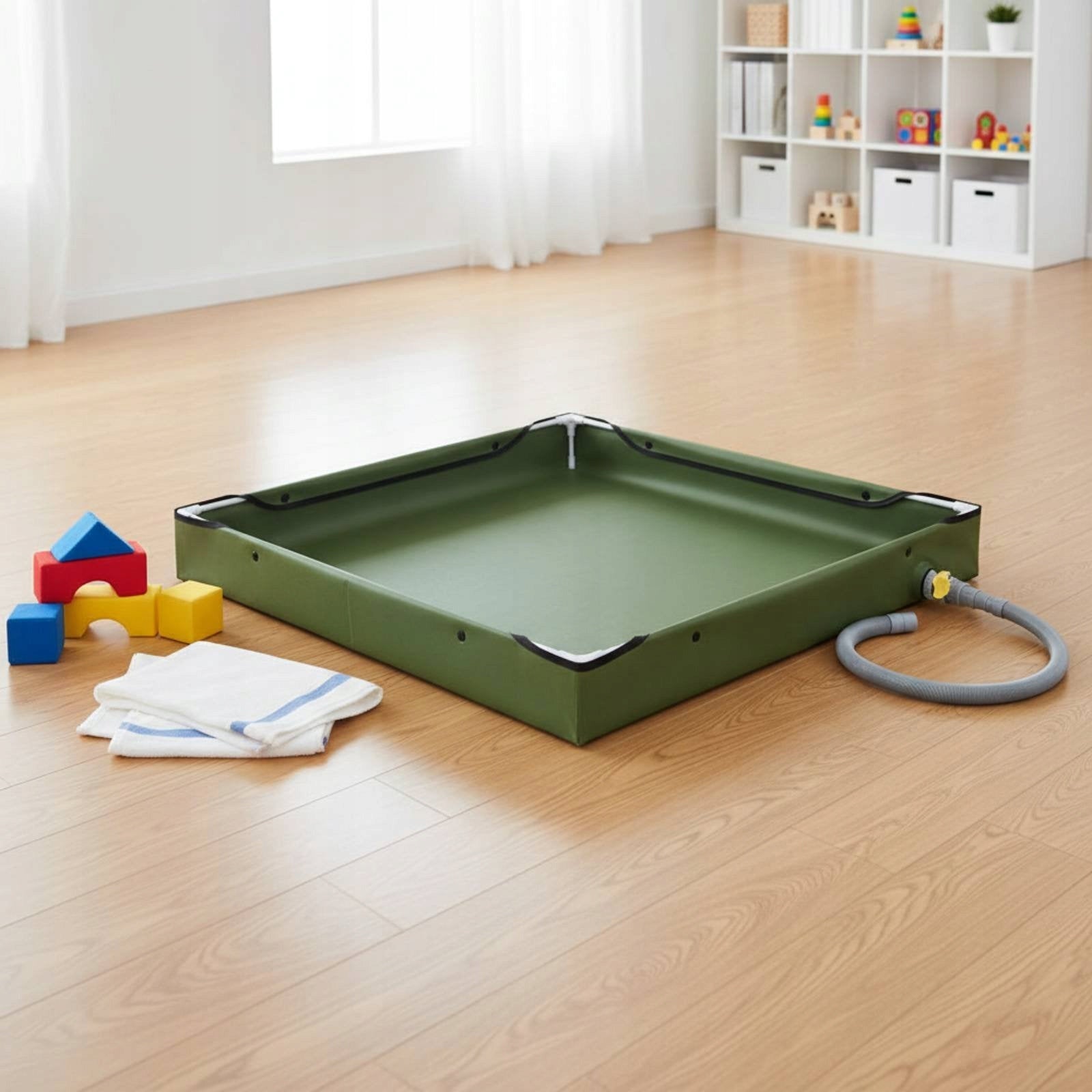 PVC Sand Basin Oxford Cloth Foldable Sand Tray Waterproof for Beach, Garden Kid's age 8＋ years