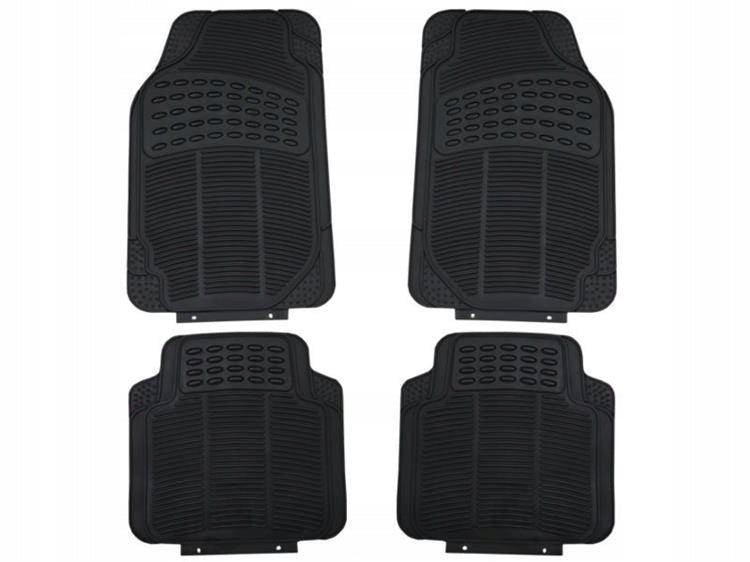 PVC Universal Car Rubber Rugs 4 Pcs Anti-Slip Set Packaging status original