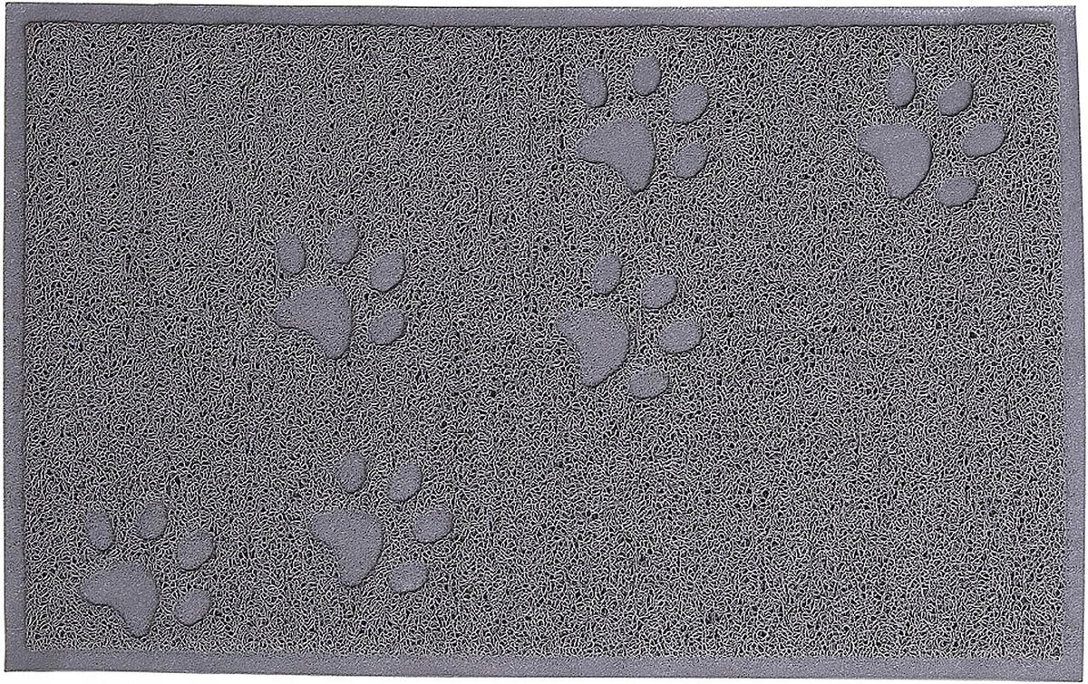 PVC mat non-slip cat litter grey 45x32 cm