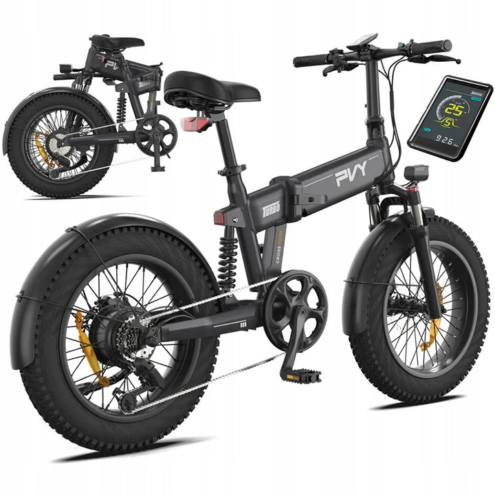 PVY TURBO Składany Off-road Electric Vehicle 750 W 13 Ah 25 km/h 20 inches