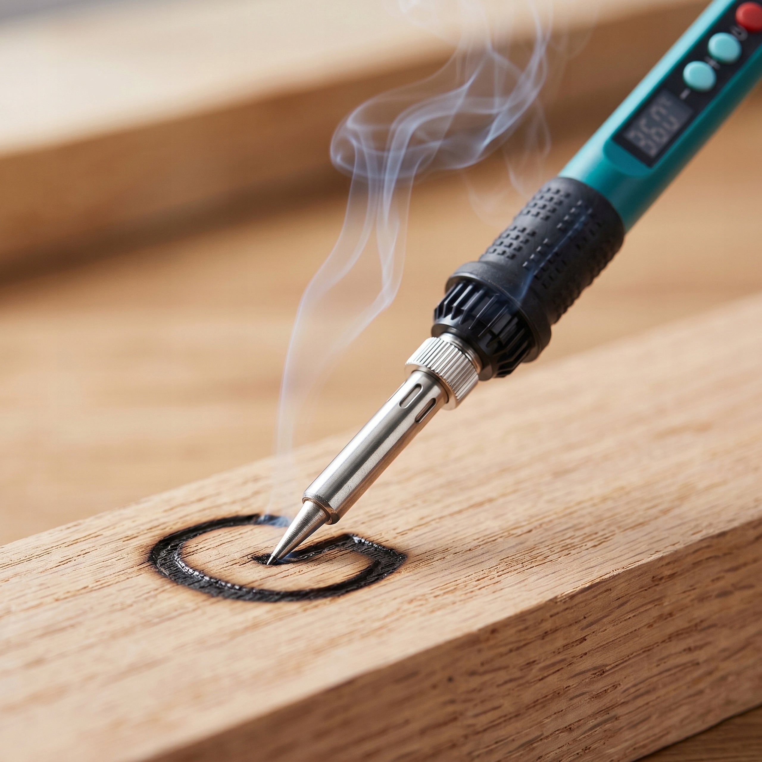 PYROGRAPH WOOD BURNER LEATHER SOLDERING IRON 80W LCD TIP SET 28in1 900M Certificates of conformity CE