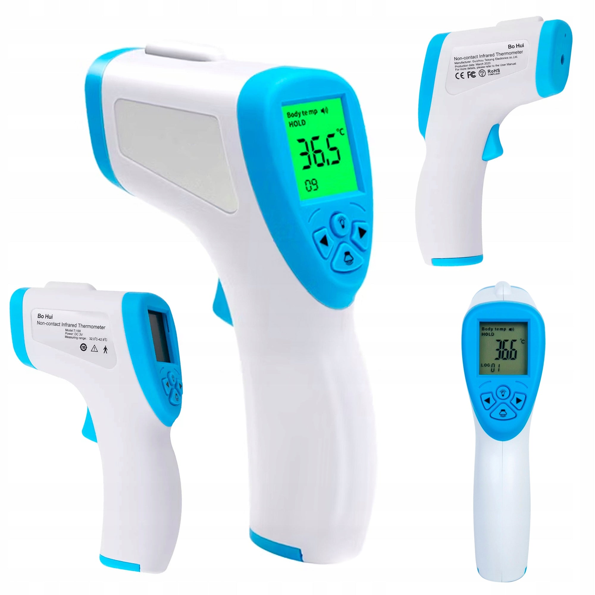 PYROMETER MEDICAL THERMOMETER NON-CONTACT ELECTRONIC DIGITAL 32-42.9°C