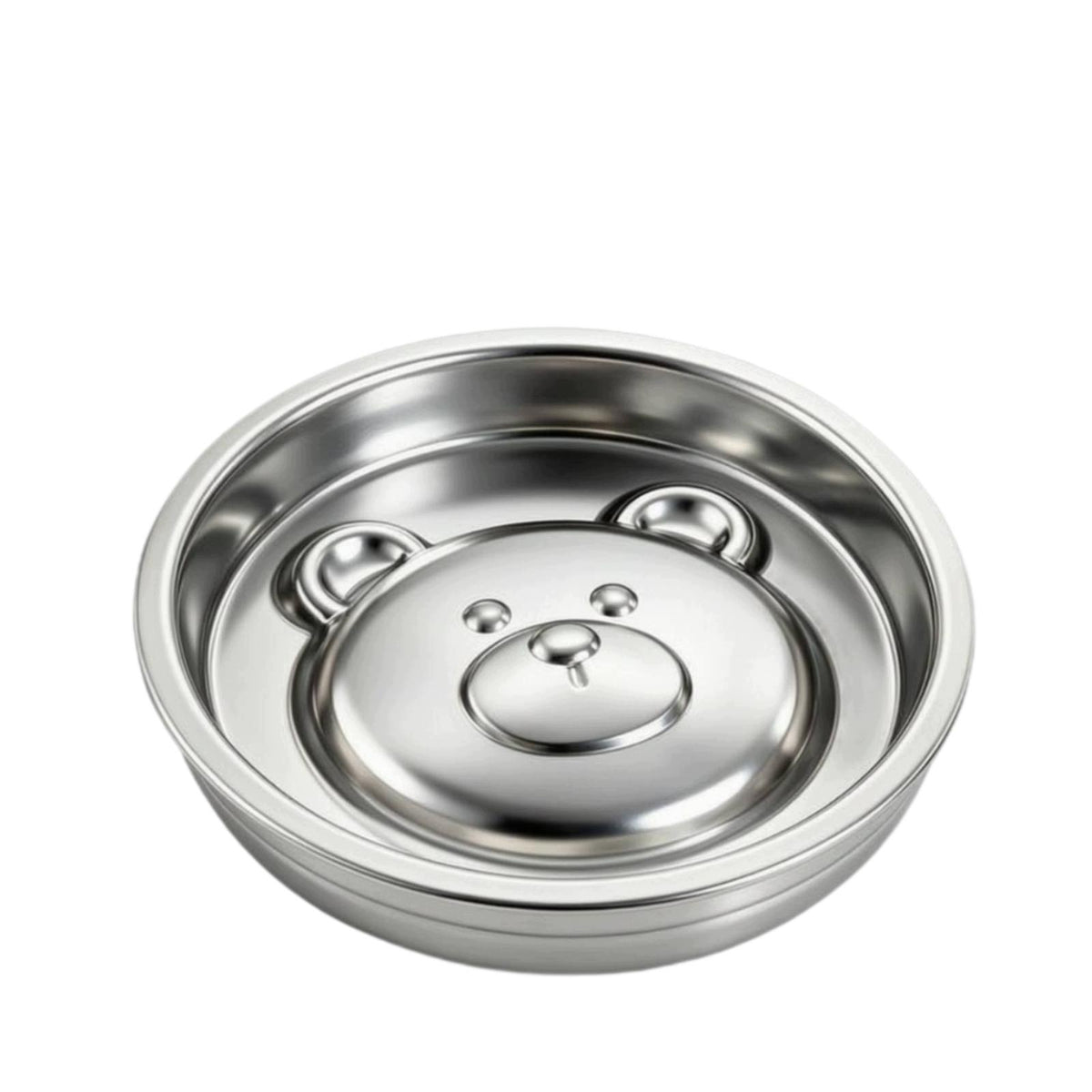 Pace Control Dog Bowl with Face | Smooth Easy to Clean 201 Bear Slow Feeder
