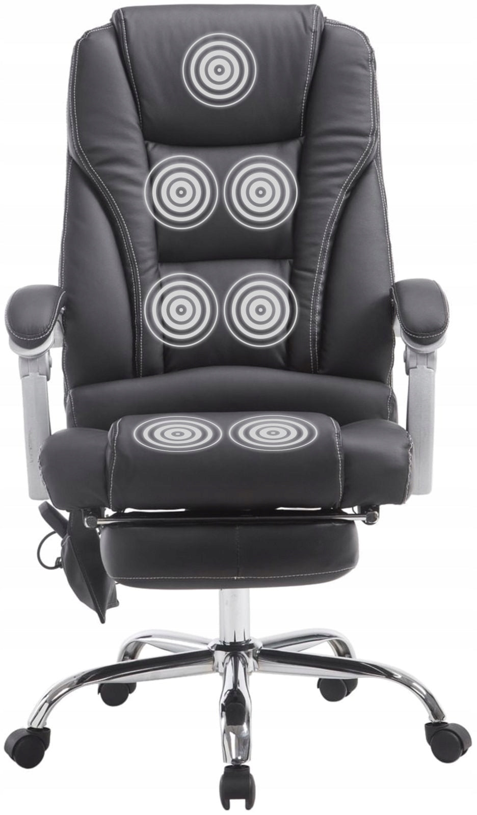 Pacific Office Chair with Massage Function, Black Packaging status original