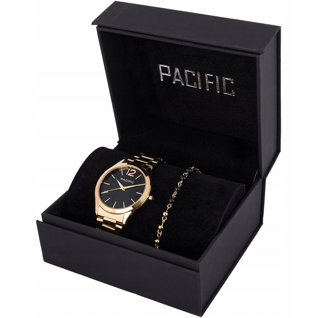 Pacific X6222-13 set gold watch bracelet elegant set for