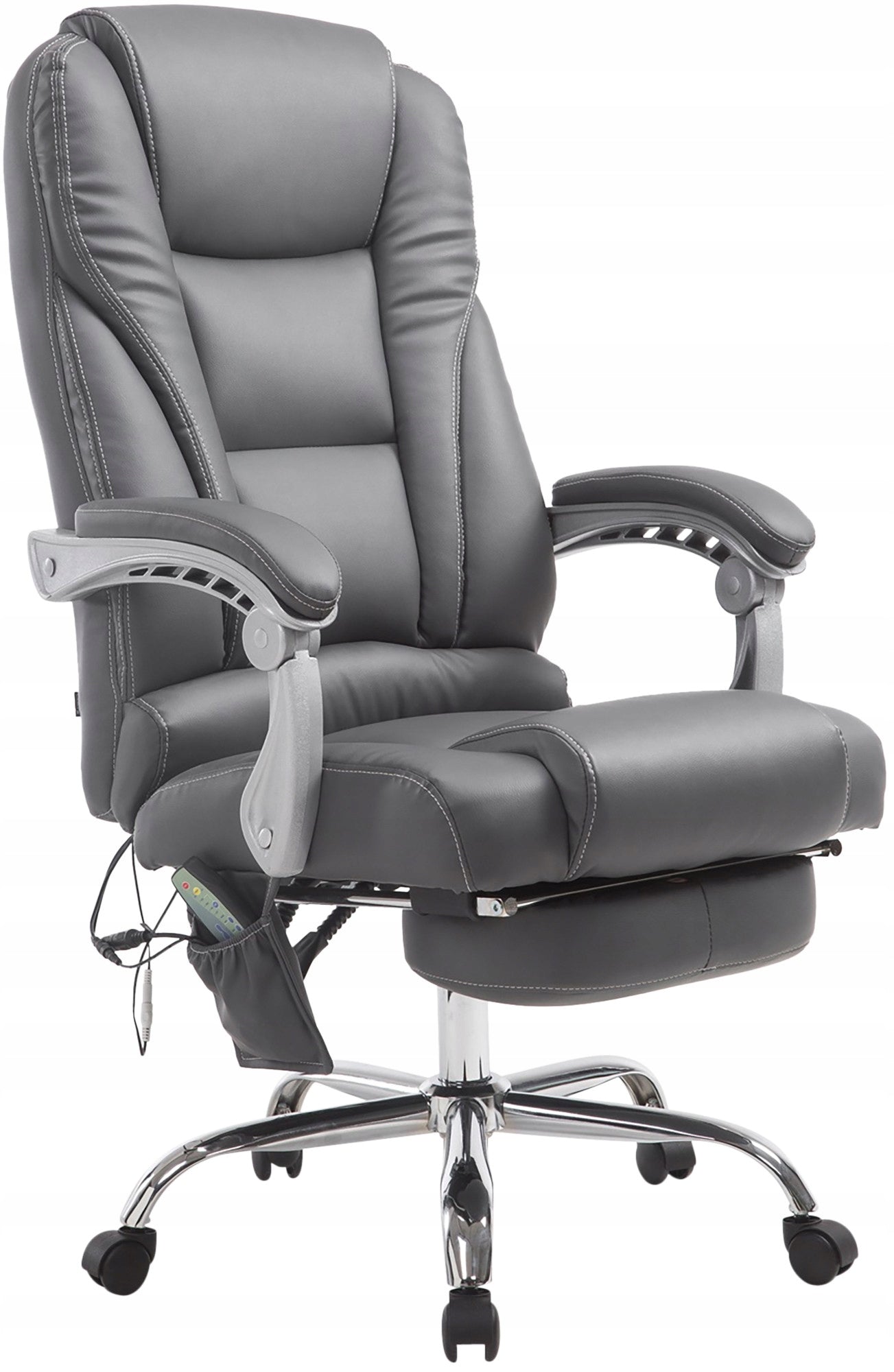 Pacific office chair with V2 massage function, grey