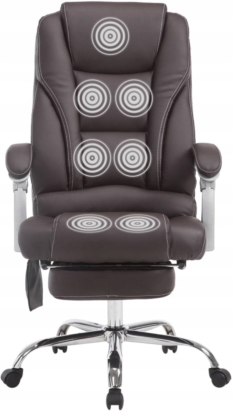 Pacific office chair with massage function, brown Packaging status original