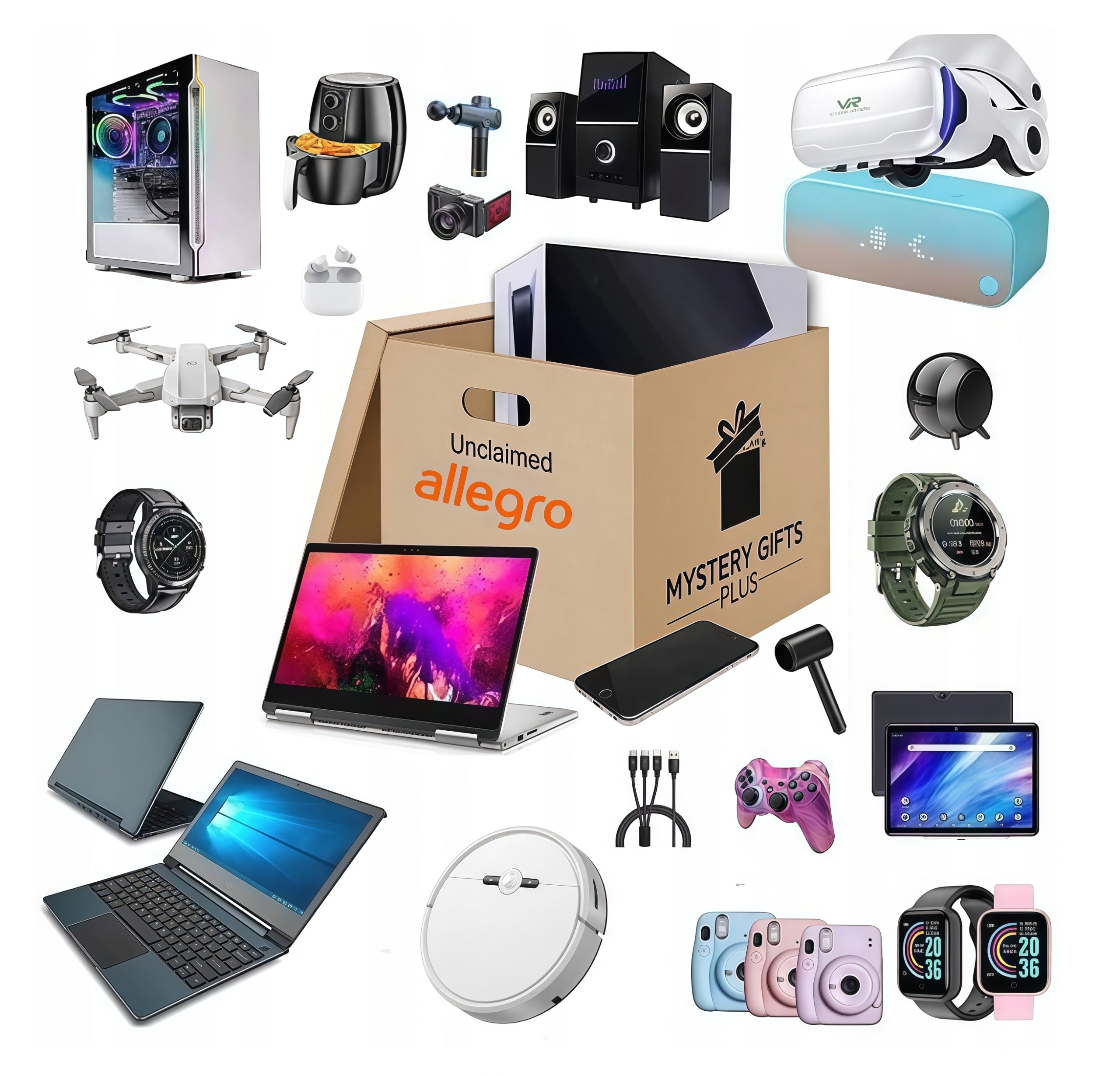 Pack surprise BOX different MIX Electronic bag gift Allocation AI