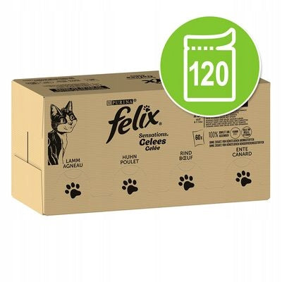 Package Felix Sensations, 120 x 85 g meat variety