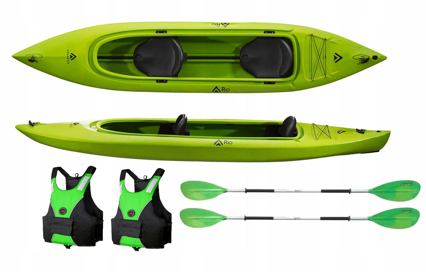 Package Polyethylene kayak Rio Aquarius lime
