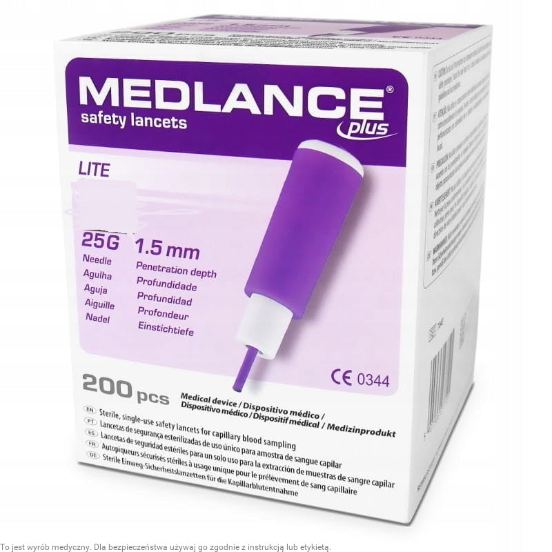 Package of 2 op. / 400 pcs. | MEDLANCE PLUS 25 G 1,5 MM