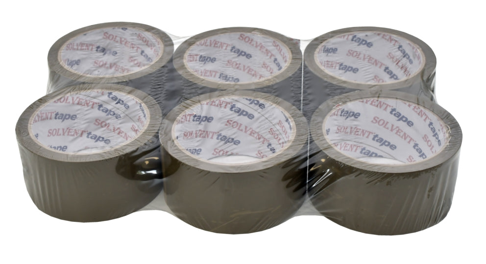Packing ADHESIVE TAPE Brown Wide 48mm 60y Solvent 6pcs Rubber Adhesive