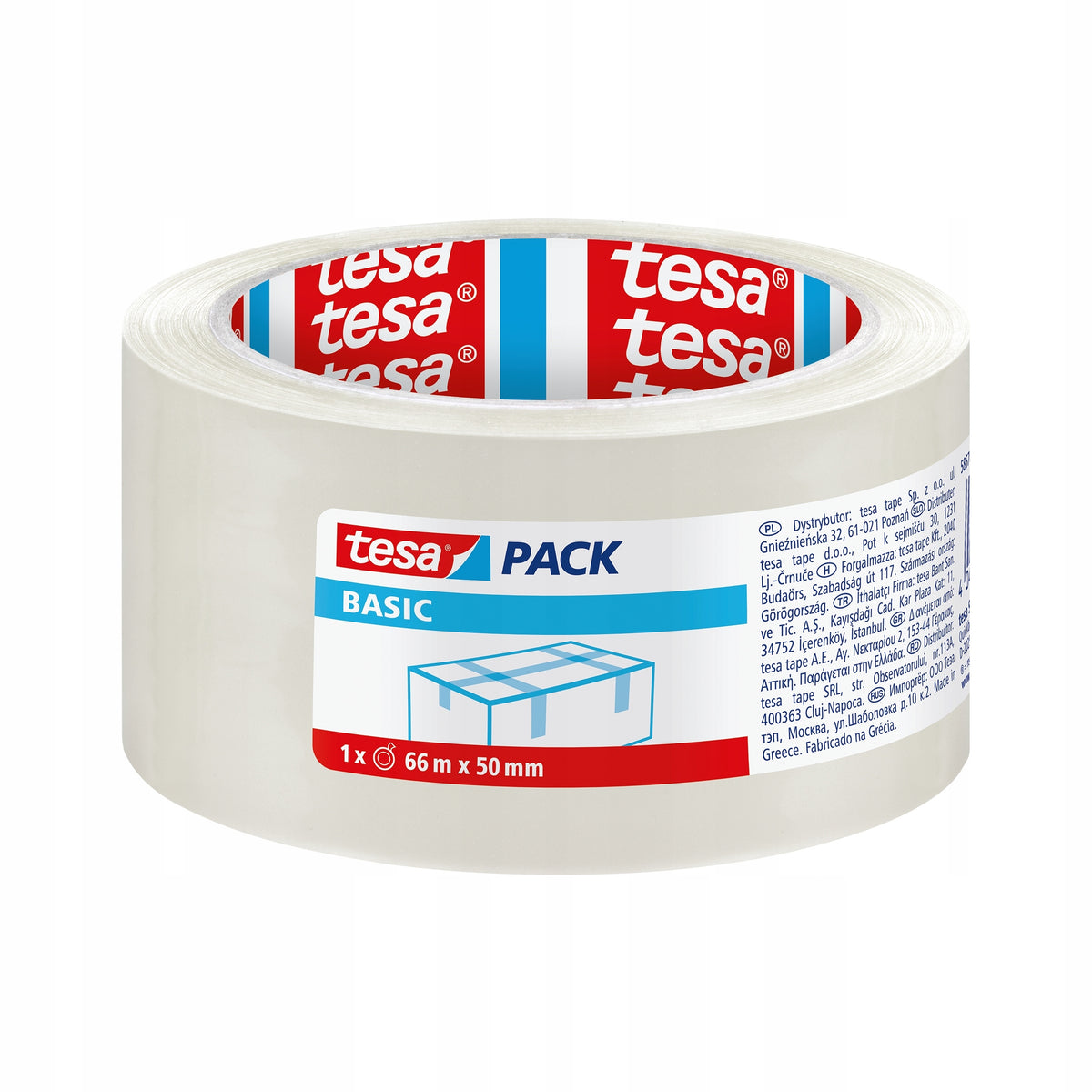 Packing OFFICE TAPE ADHESIVE TAPE FOR CARDBOARD Tesa Basic Transparent Mega Packaging status original
