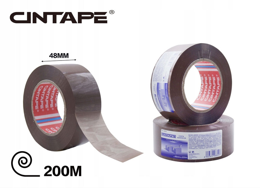 Packing Tape 48mm x 200m Brown Strong Adhesive Efficient
