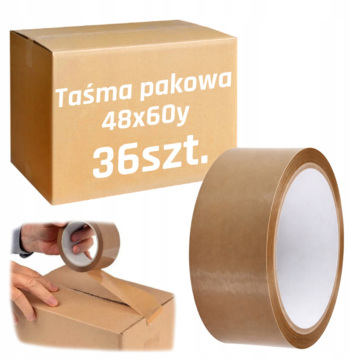 Packing Tape Adhesive 36 Pcs For Gluing Packing Strong Carton Rubber
