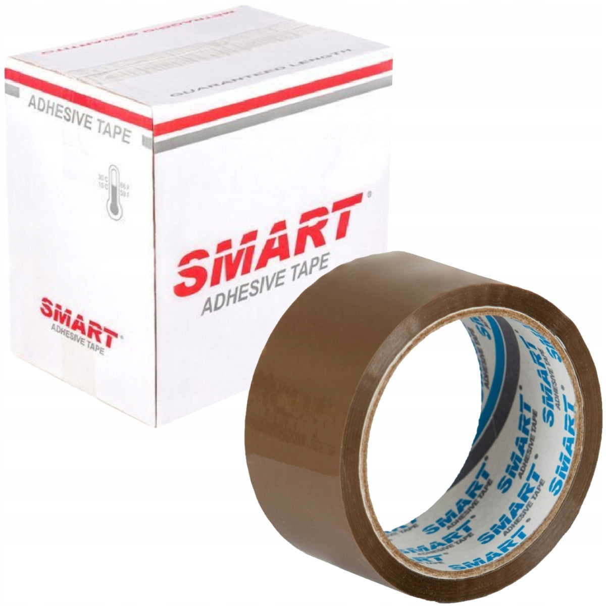 Packing Tape Brown 48/45 Adhesive Strong Durable SMART 36 Pack Brand Smart