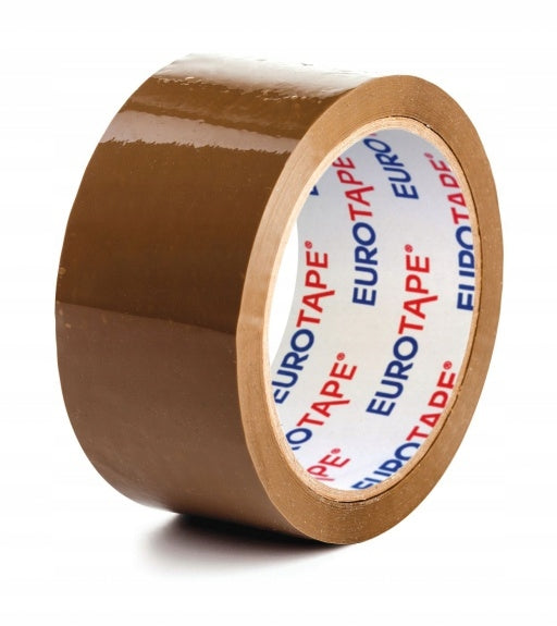 Packing Tape EURO-TAPE Rubber Brown DIMENSIONS 48 mm X 100 m