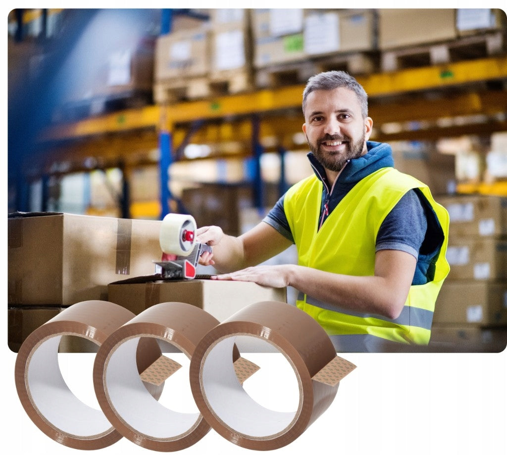 Packing Tape NN 48/60 BROWN Adhesive 6pcs Brand Ironpack