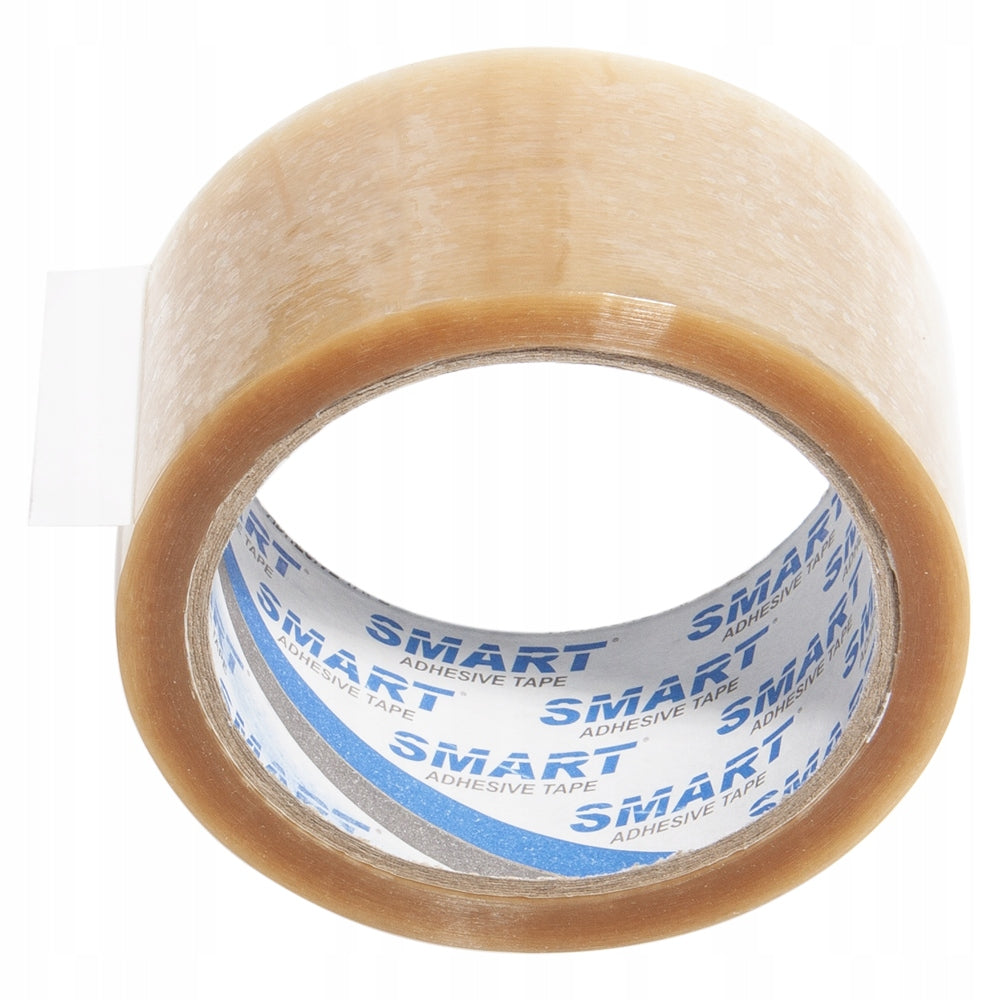 Packing Tape RUBBER 48/66y TRANSPARENT Solvent Colourless Strong 36pcs Width 48 mm