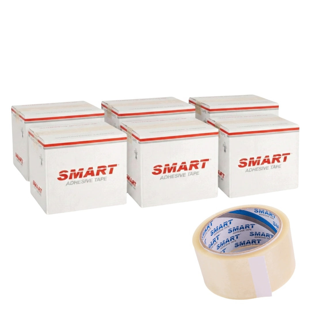 Packing Tape SMART Transparent 48mm x 66y 216 pcs 6 Cartons