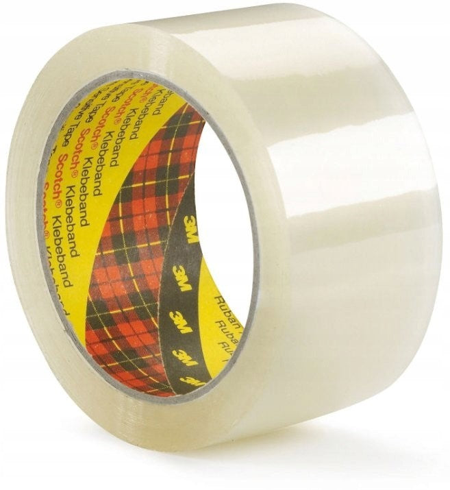 Packing Tape Transparent Scotch 3M model 371 6pcs. Color clear