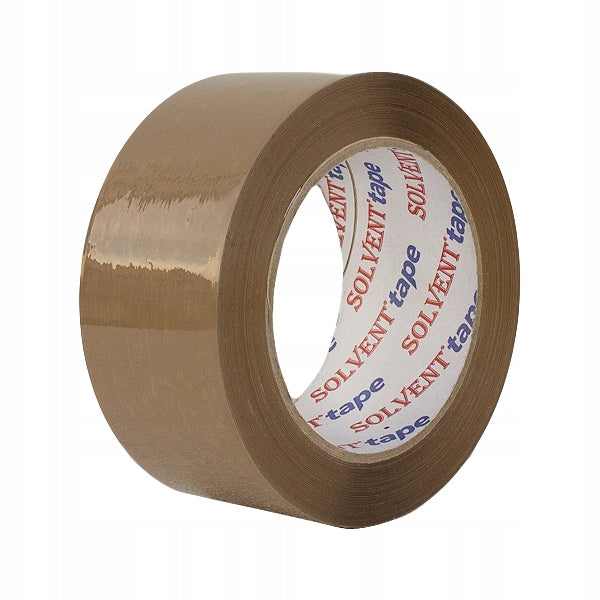 Packing tape 48/132y - BROWN - PP - SOLVENT GLUE - great quality! - LONG