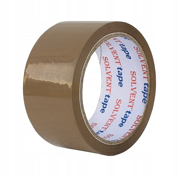 Packing tape 48/60y - BROWN - PP - SOLVENT ADHESIVE - great quality!