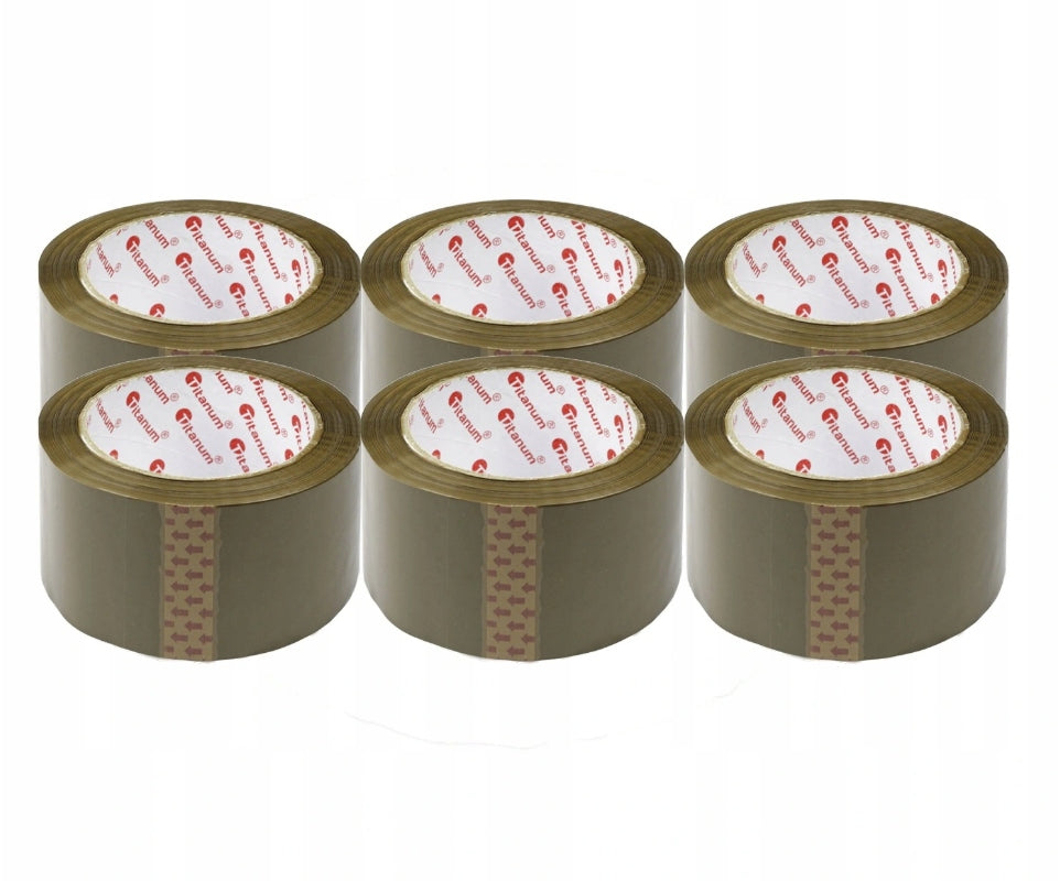 Packing tape 48x132 [mm x m] brown Titanum Width 48 mm