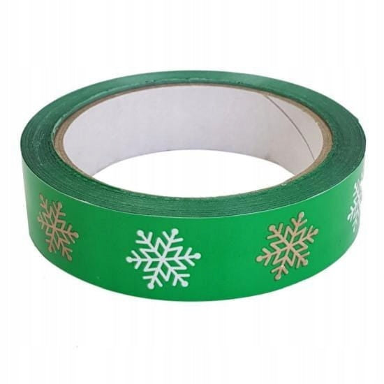 Packing tape CHRISTMAS GREEN 24 x 60