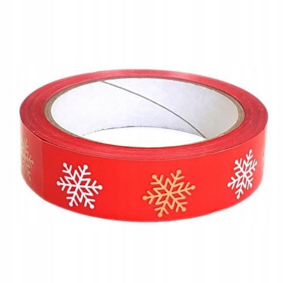 Packing tape CHRISTMAS RED 24 x 60