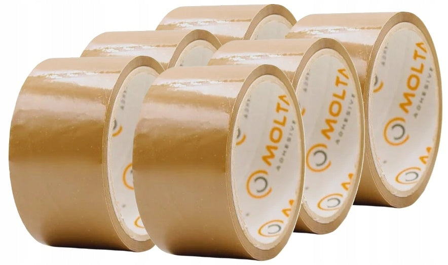 Packing tape MOLTA TRANSPARENT 48x60 6PCS